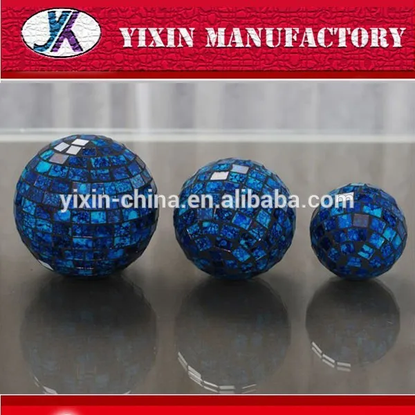 Темно-синий 3 размер декоративные мозаика стекло бурлящий шарик