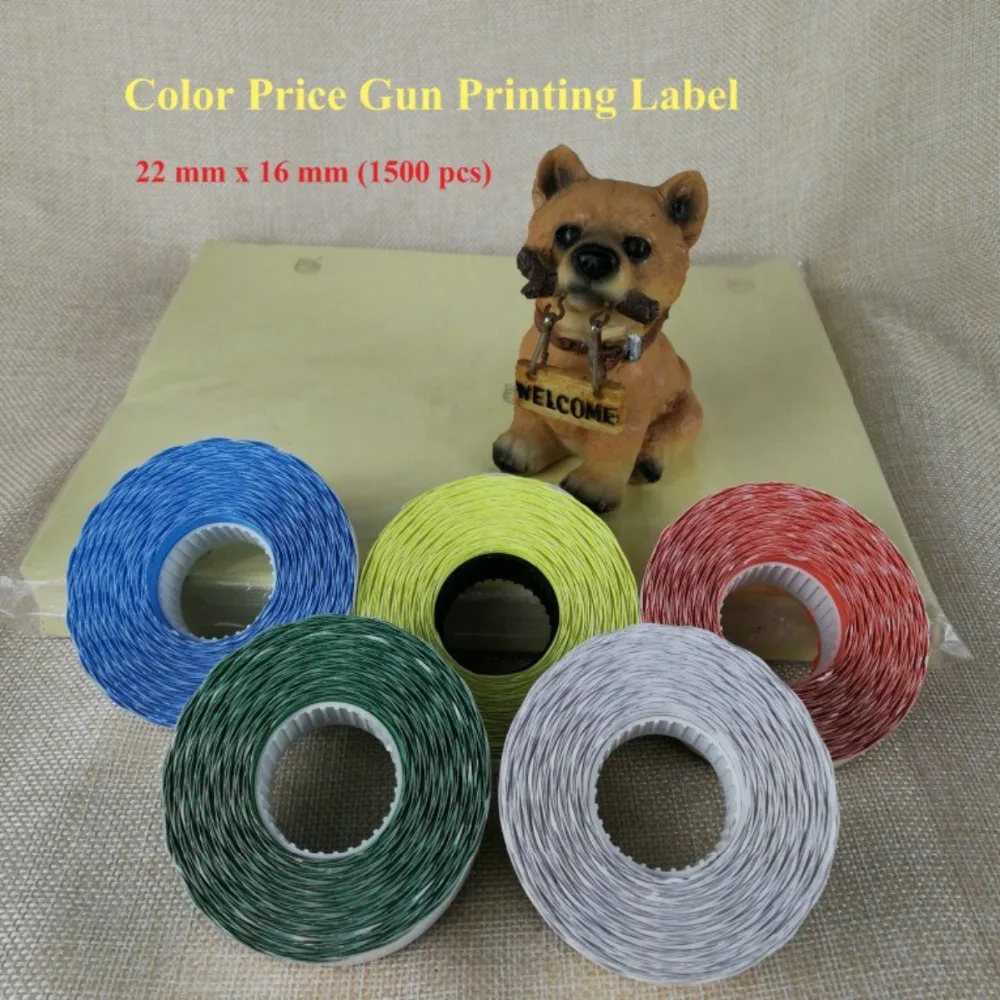 wave Clothing price label 22x12 mm 1500 stks glassin liner matt price tags