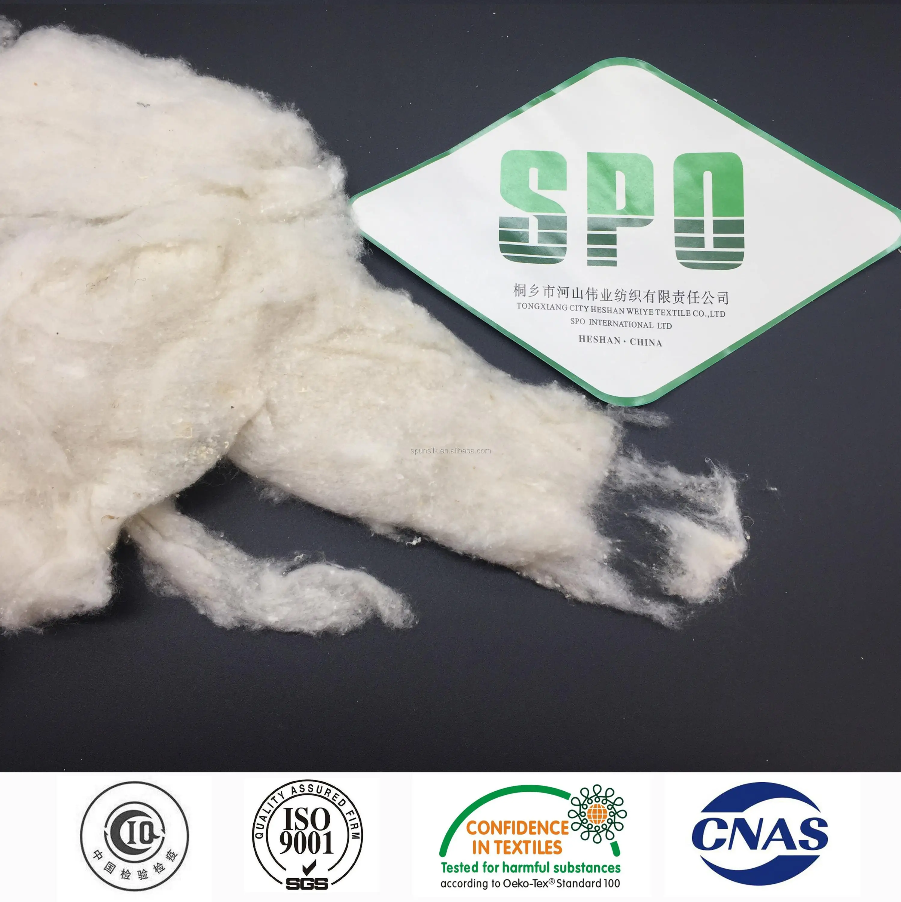 Pure Silk Noil A From Silk Fiber For Filler,Short Fibers Free Samples