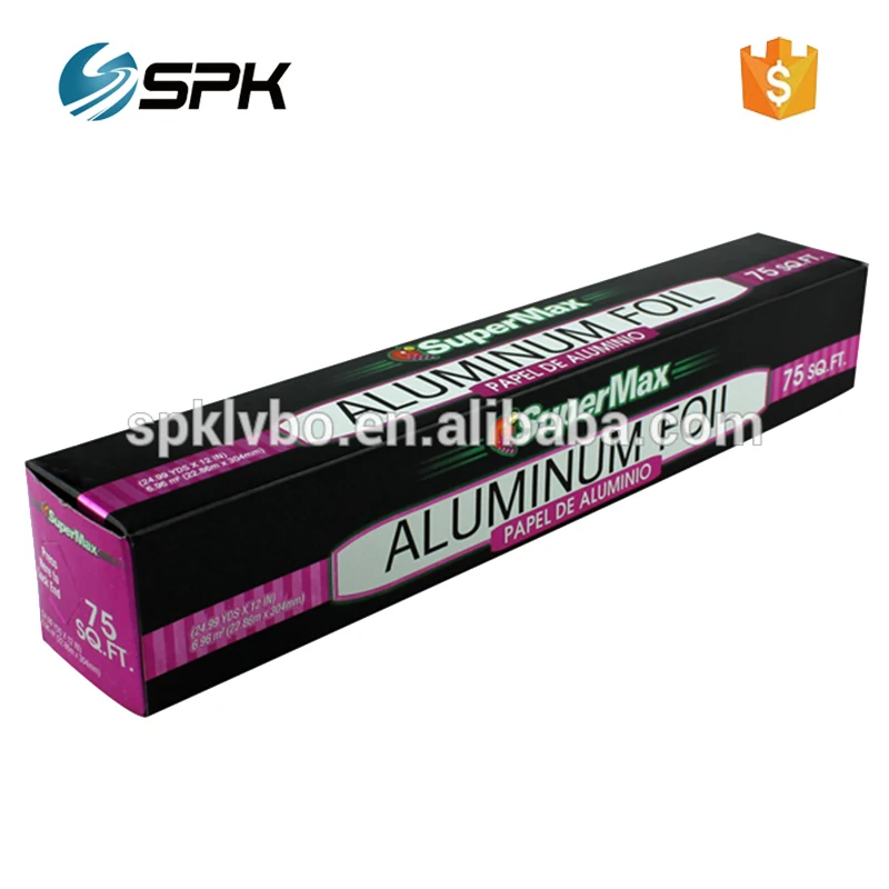 Household food wrap catering disposable aluminum foil sheets roll