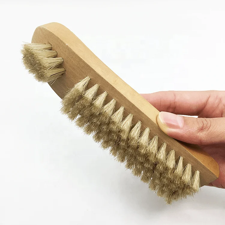 Leather Shoe Brush Shoe Polish Brush 100% Pig Hair Shoe Brush