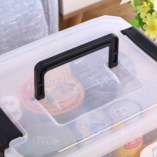 Multifunction Clear Sundries Storage Container Stackable Storage Chest Toy Cloth Plastic Storage Box