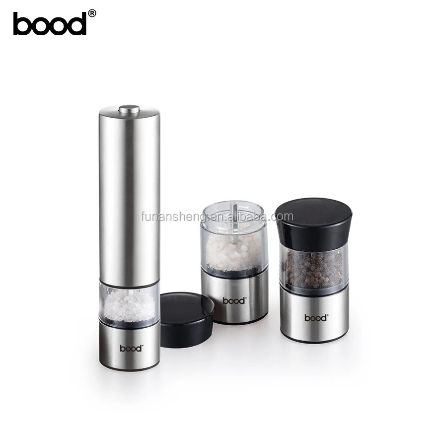 3 in 1 Stainless Steel Electric Salt and Pepper Grinder/ Salt and Pepper Mill/Light Function