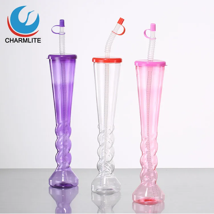 Крученая прозрачная пластиковая чашка для двора снега питья с крышкой