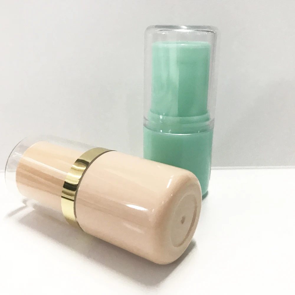 Customized Color Hot Stamping Empty Plastic Material Cosmetics Container Round Foundation Concealer Stick Tube