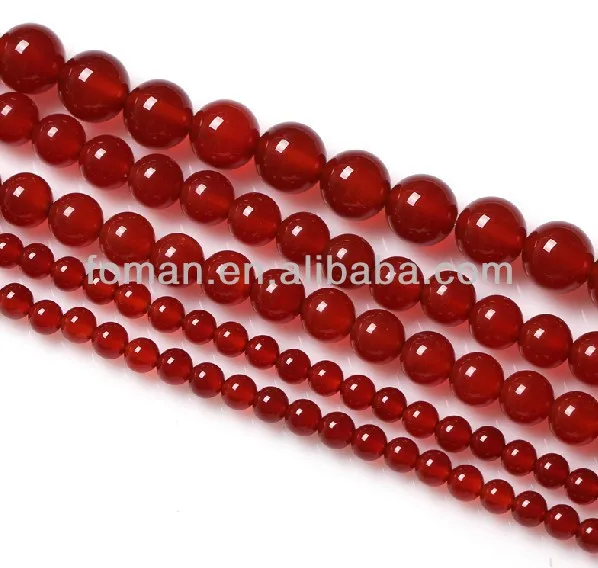 4mm round red agate loose gemstone red gemstone loose beads