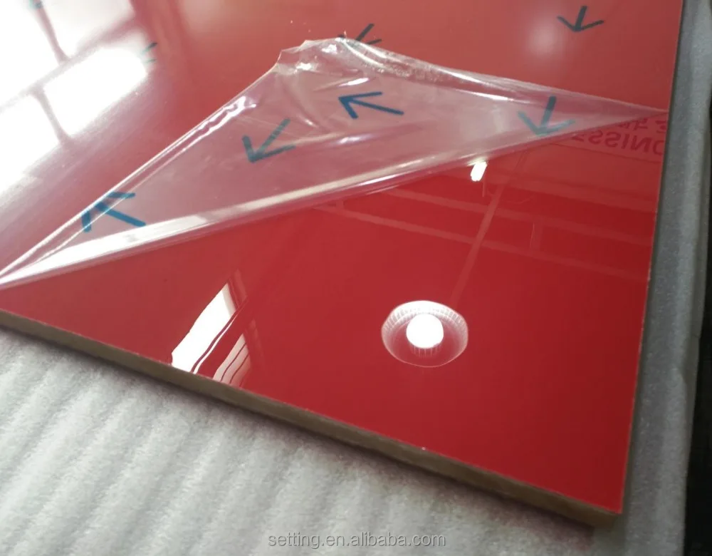 4ft x 8ft acrylic sheet laminated mdf board for TV Cabinet