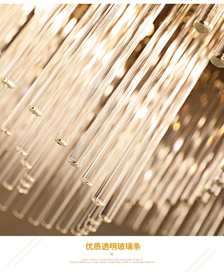 Modern White Glass Tube Crystal Chandeliers For Hotel Luxury Wedding Decoration Ceiling Hanging