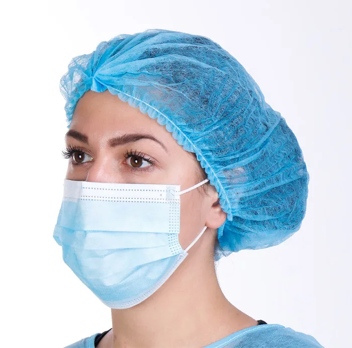 Anti-dust Disposable Cap PP Clip Mob Cap Single&Double Elastic Hair Net Mob Cap