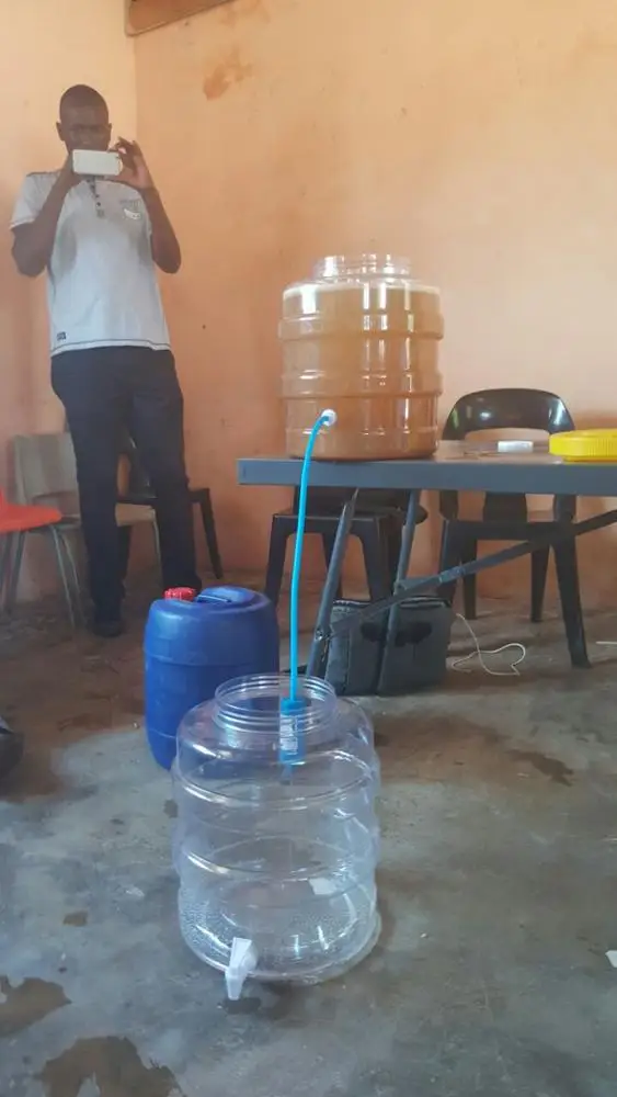 Portable gravity UF water filter straw with big flow rate outdoor drinking water camping accessories polysulfone membrane