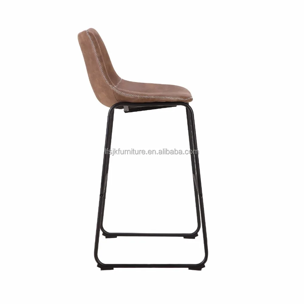  Винтажные барные стулья из искусственной кожи с обивкой