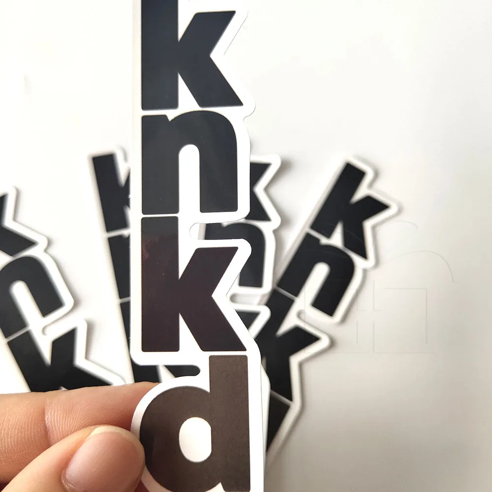 UV Printing Waterproof Alphabet Word Letter Custom Die Cut Vinyl Stickers