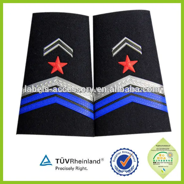 Wholesale Custom Black Army Uniform Epaulettes