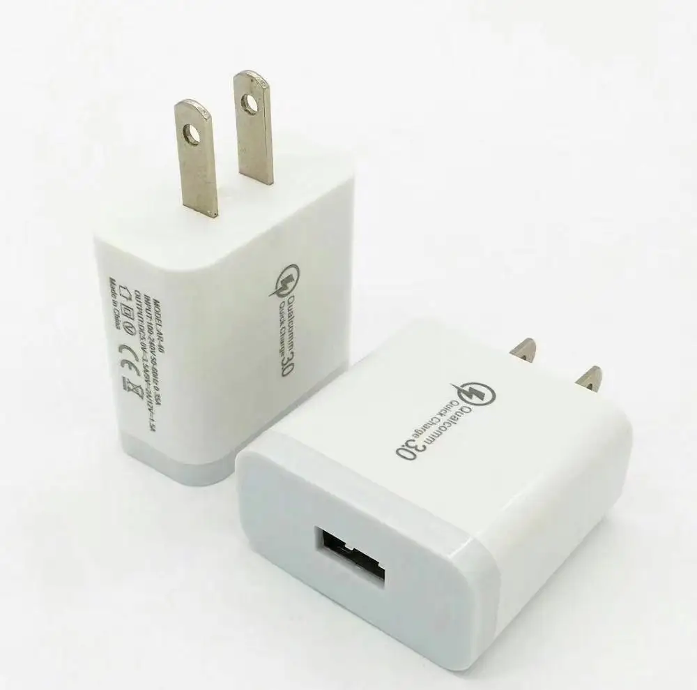 Быстрое зарядное устройство AICOO с разъемом QC 3 0 быстрое Сетевое для телефона USB-зарядное США ЕС