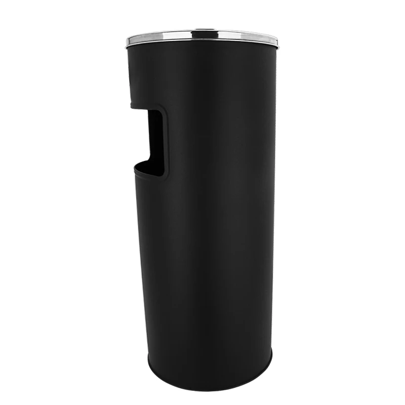 
Stainless Steel Carbon Can Trash Kitchen Dustbin Outdoor Dustbin With Ashtray 