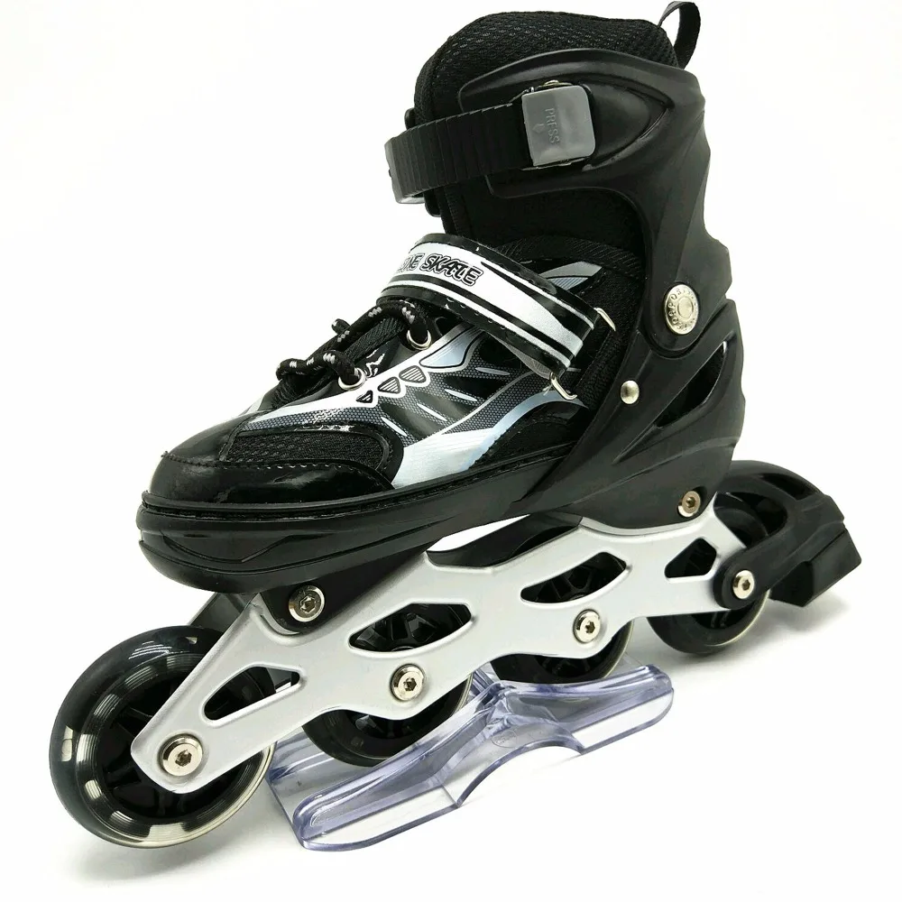 
2017 roller blade skate adjustable wholesale led quad skate 