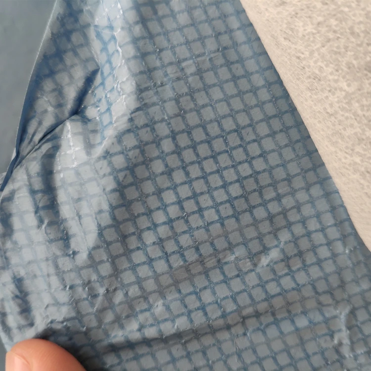 
 Голубая Микропористая дышащая пленка 56 г/м2 SF, композитная полипропиленовая ткань спанбонд с особым рисунком  