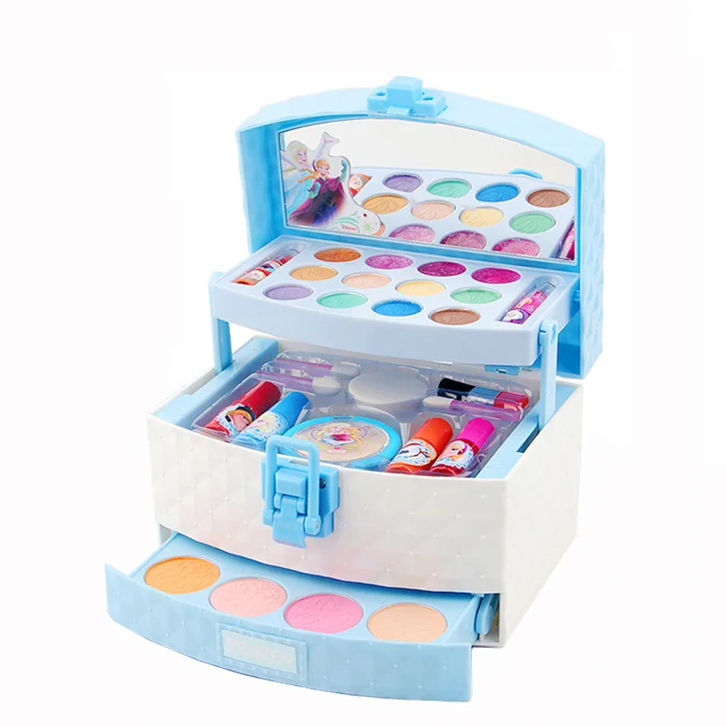 
Disney Frozen funny cosmetic toys My Princess Secret Makeup case Deluxe Cosmetic Set 