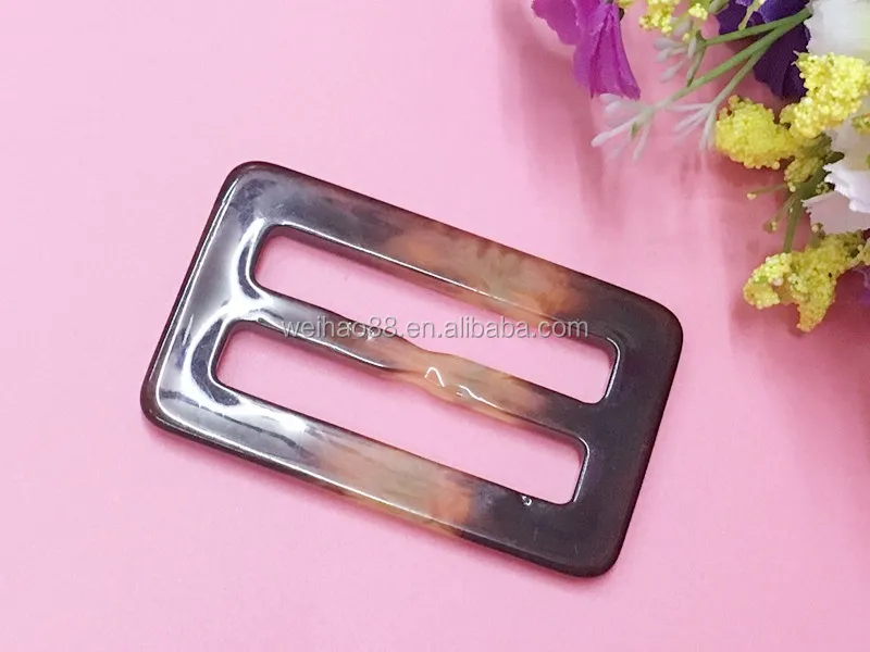 
Fashion polyester resin adjustable trench coat buckles for belt/shoes 