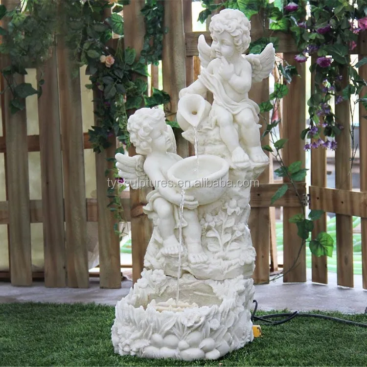 
Hot sale indoor or outdoor european furnishing articles stone modern angel water fountain  (60669565648)