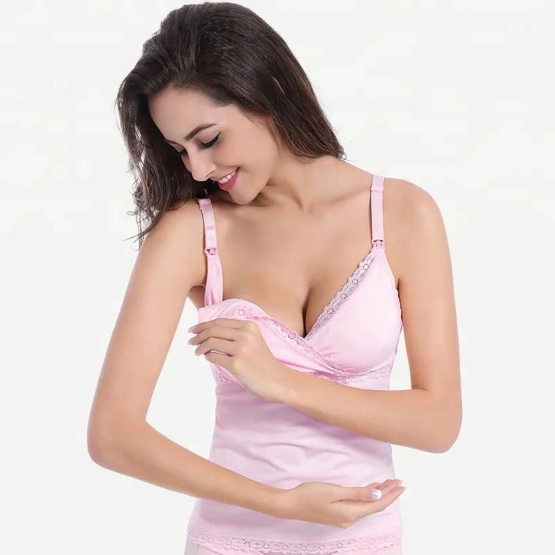 Hot Breast Feeding Tops Tees Maternity Nursing Clothes Pregnant Women Breastfeeding T-shirt Clothing Tank Tops Vest Set