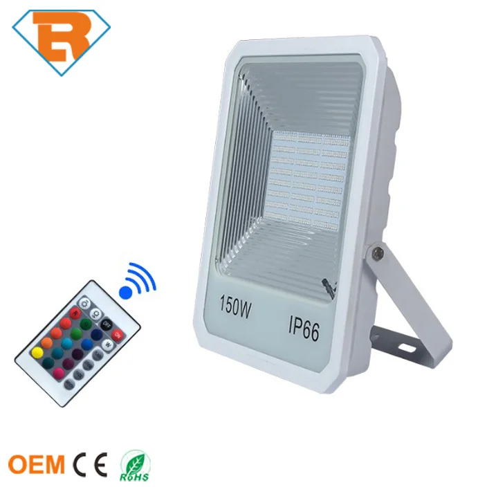 Наружный водонепроницаемый Светодиодный прожектор RGB 150 Вт 100 Вт 50 Вт