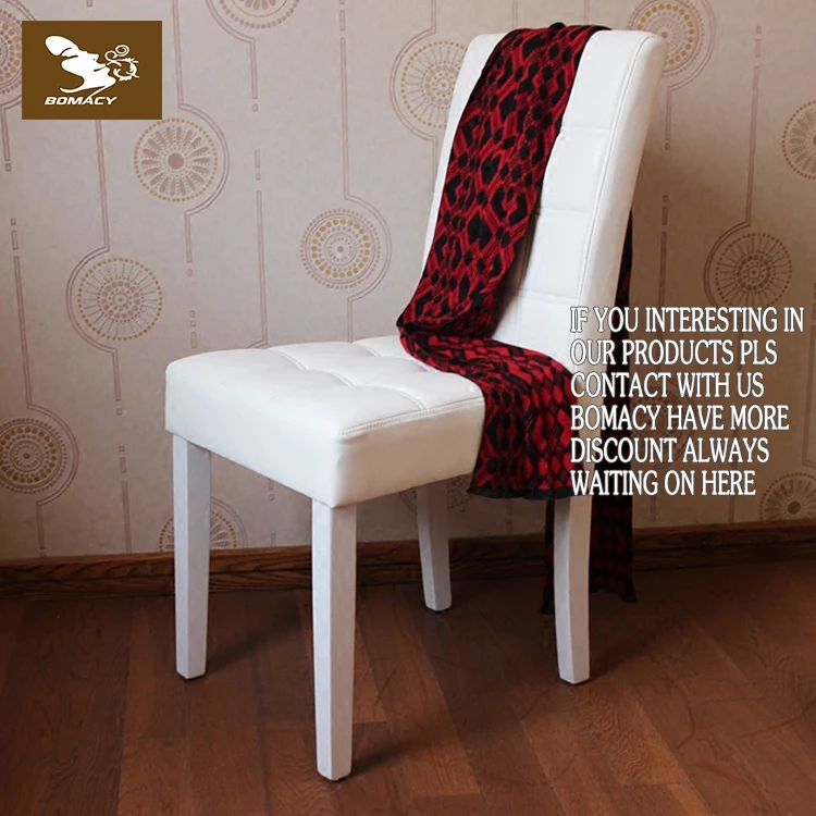 Bomacy Modern Design Dinning Little Tulip Chair Dining Room Chair With Leather Cushion