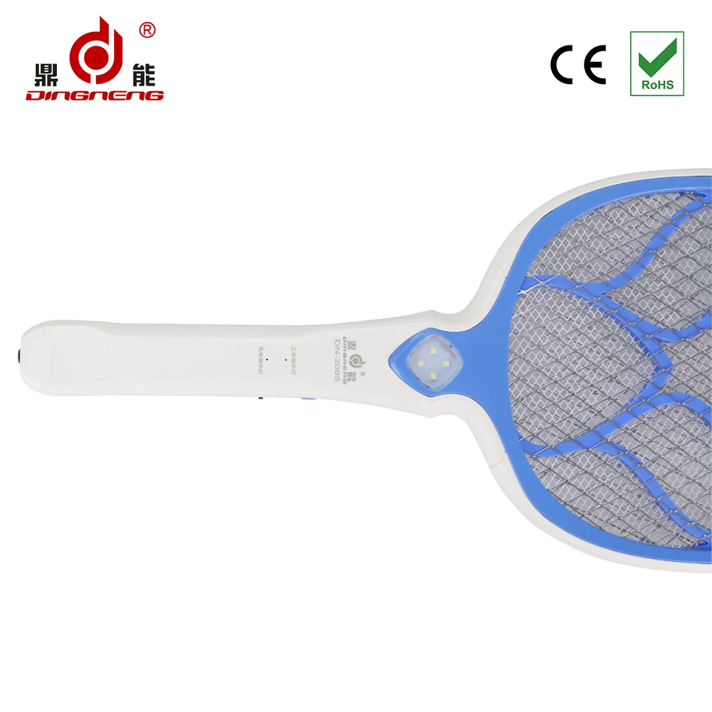 
New Household Eco-Friendly LED rechargeable electric mosquito swatter racket 