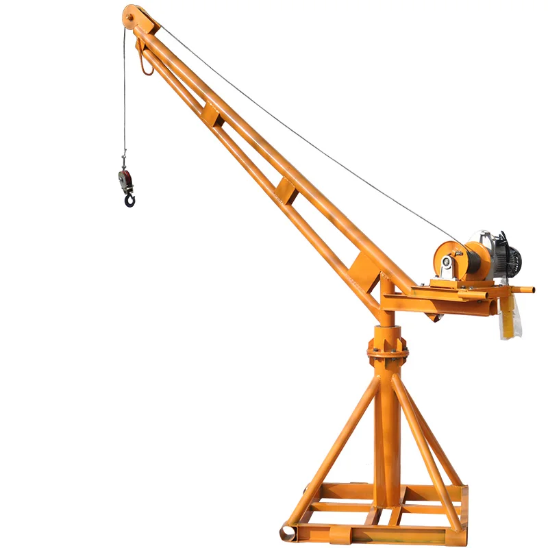 Jinteng 800kg Portable Davit crane 30m/60m,Strong and safe power winch 220v/380v, free to load port