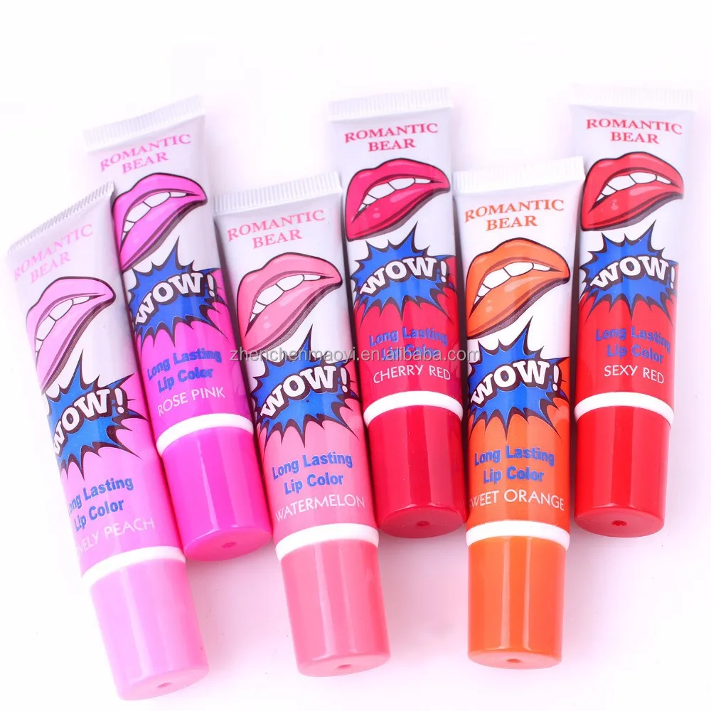 Professional Romantic Bear Cheap Magic Matte Long Lasting Waterproof Peel Off Lipstick Lip Gloss