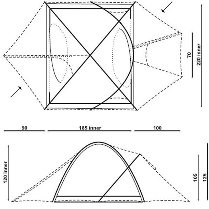 2 Man Waterproof Fireproof 4 Season Aluminum Pole Outdoor Equipment Custom Dome Tent for Mountaineering Sports