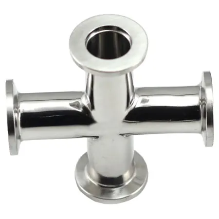 stainless steel 304 vacuum KF16 4-way crosses