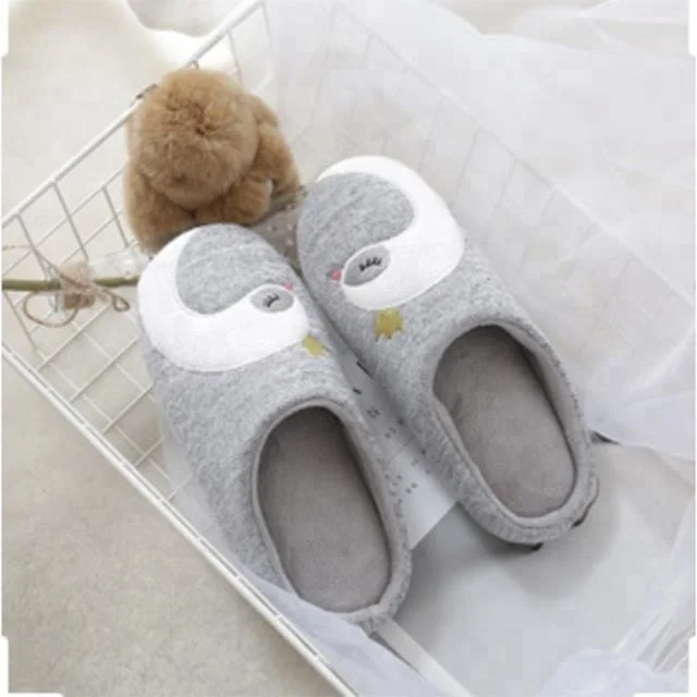 Домашние тапочки с рисунком лебедя пол занос пару