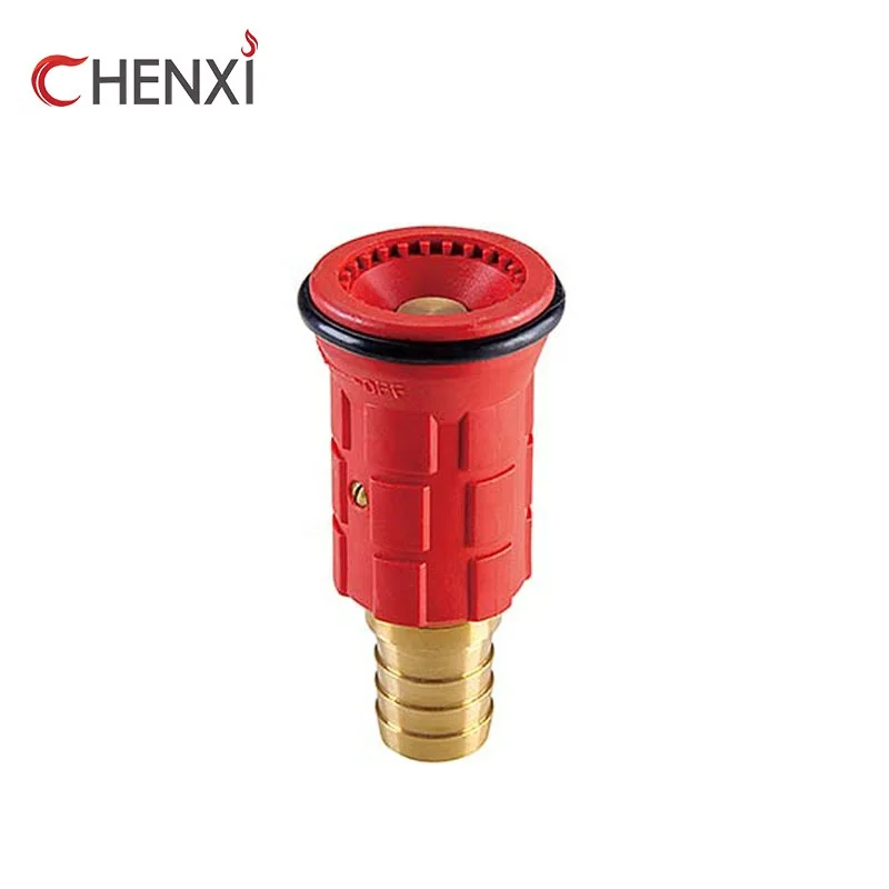 Brass fire hose nozzle