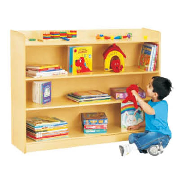 
Durable kindergarten book cabinet furniture kids wooden bookshelf wood made in guangdong 