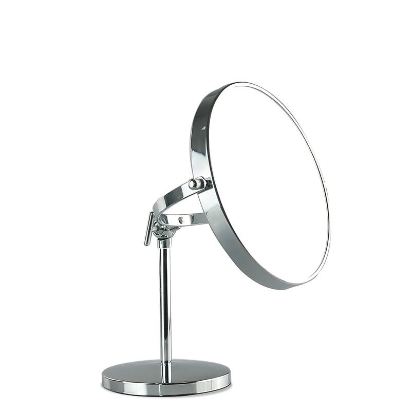 
2 Sided Table Top Concave and Convex Makeup Mirror with Round Movable Base 