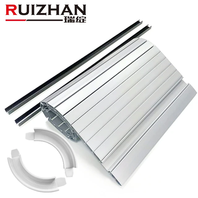 Ruizhan Cabinet with Roller Roller Door for Cupboards for Cabinet Plastic Pvc Tambour Shutter