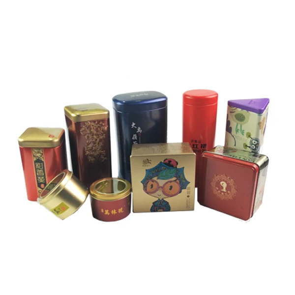 High Quality Rectangular airtight Tea Tin Box packaging coffee tin can