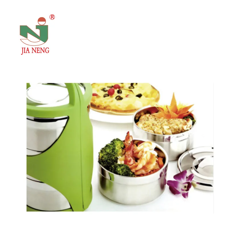 Unique tiffin food carrier leakproof vacuum stainless steel bento box