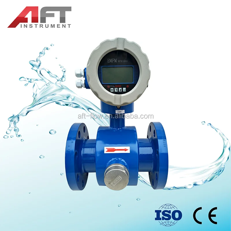 Chemical industry electromagnetic flow meter scraper electrode type