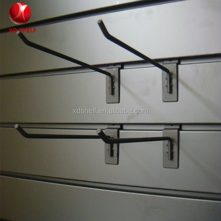 Metal Slat Wall Lock and Coin Lockable Storage Tools Cabinet Display Rack Bracket Slatwall Shelving Supermarket Shelves