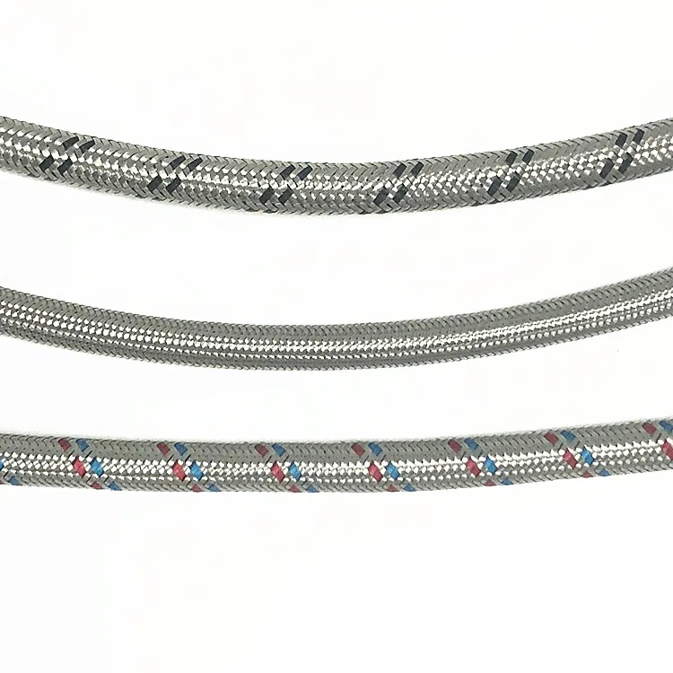 Thread 304 Stainless Steel Flexible Hose For Hot Water , NPT Braided Hose