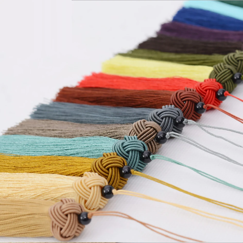 LONGJIE factory wholesales  new design Chinese knot tassel pendant handmade decoration tassel for bookmark