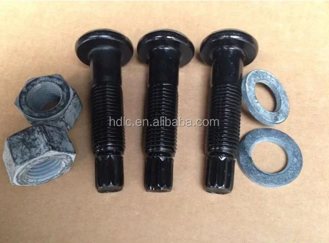 DIN 931 M20x100mm Black Heavy Hex Bolt Nut and Washer