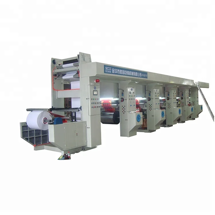 SCM automatic aluminum foil balloon film 8 color rotogravure printing machine