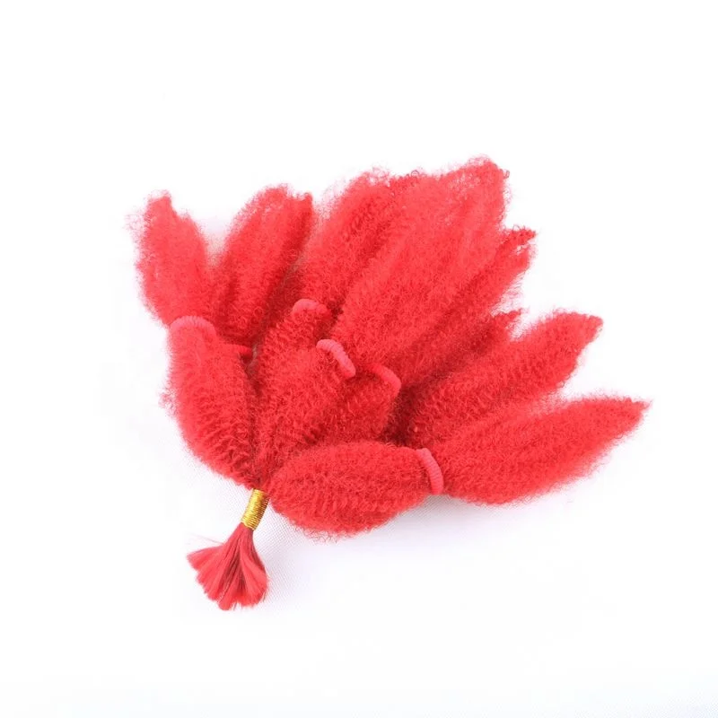 10inch 10 Colors 50g/pc Afro Kinky Curly Synthetic Bulk Braiding Hair Marley Braids