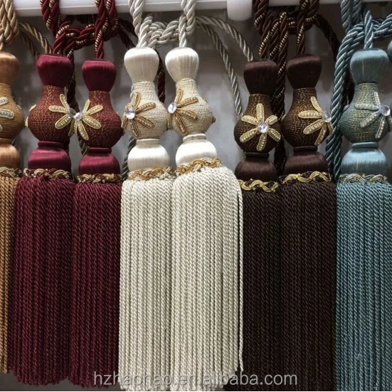 Wholesale Viscose Rayon Curtain Tassels Curtain Buckle Curtain Tieback Trimming wholesale design tie back