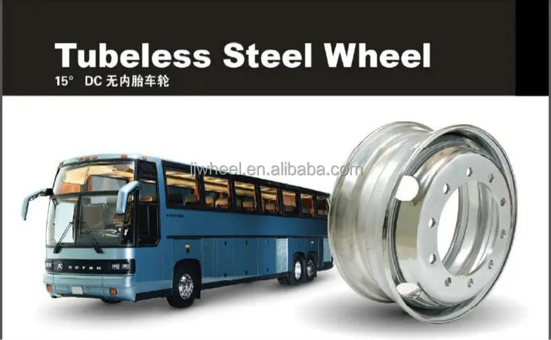 
Made in China chrome tubeless wheel for bus wheel 