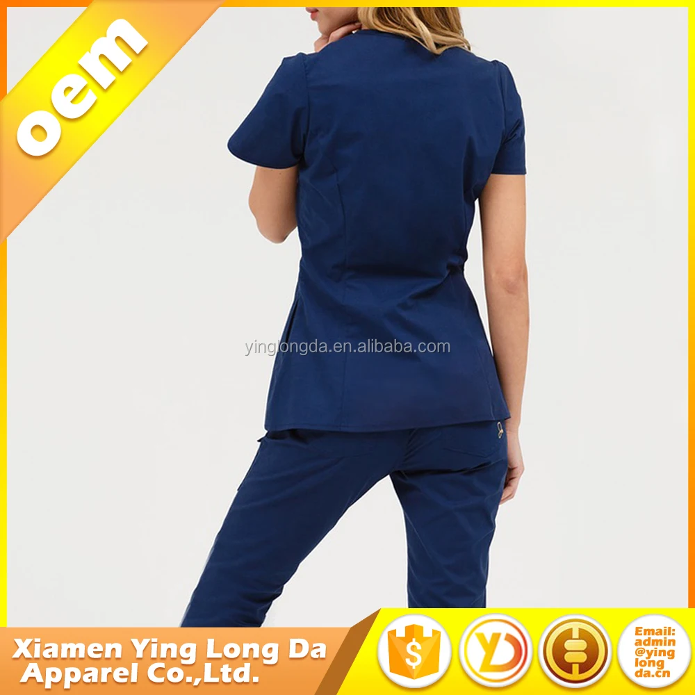 Contemporary hot selling work nurse hospital uniform designs