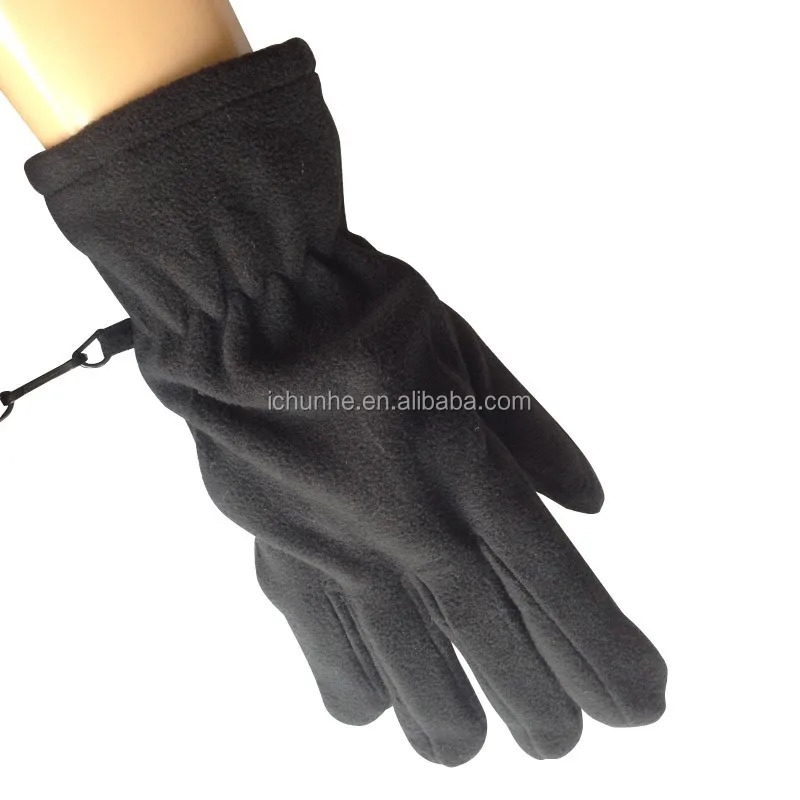 winter hot sale wholesale red black fleece gloves polar fleece glove factory